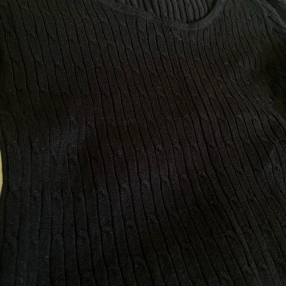 Divided Black Ribbed Knit Top - Picture 3 of 5